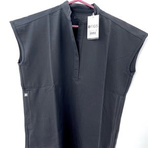 Charcoal FIGS Rafaela Top